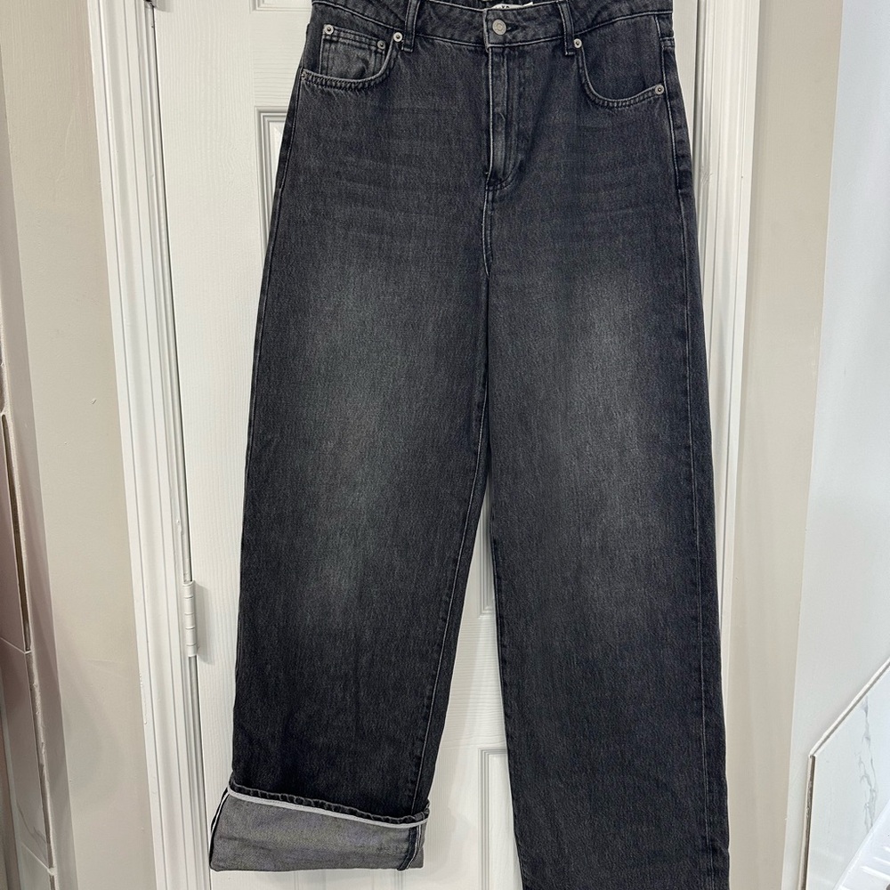 Women's Black Wide Leg Jeans